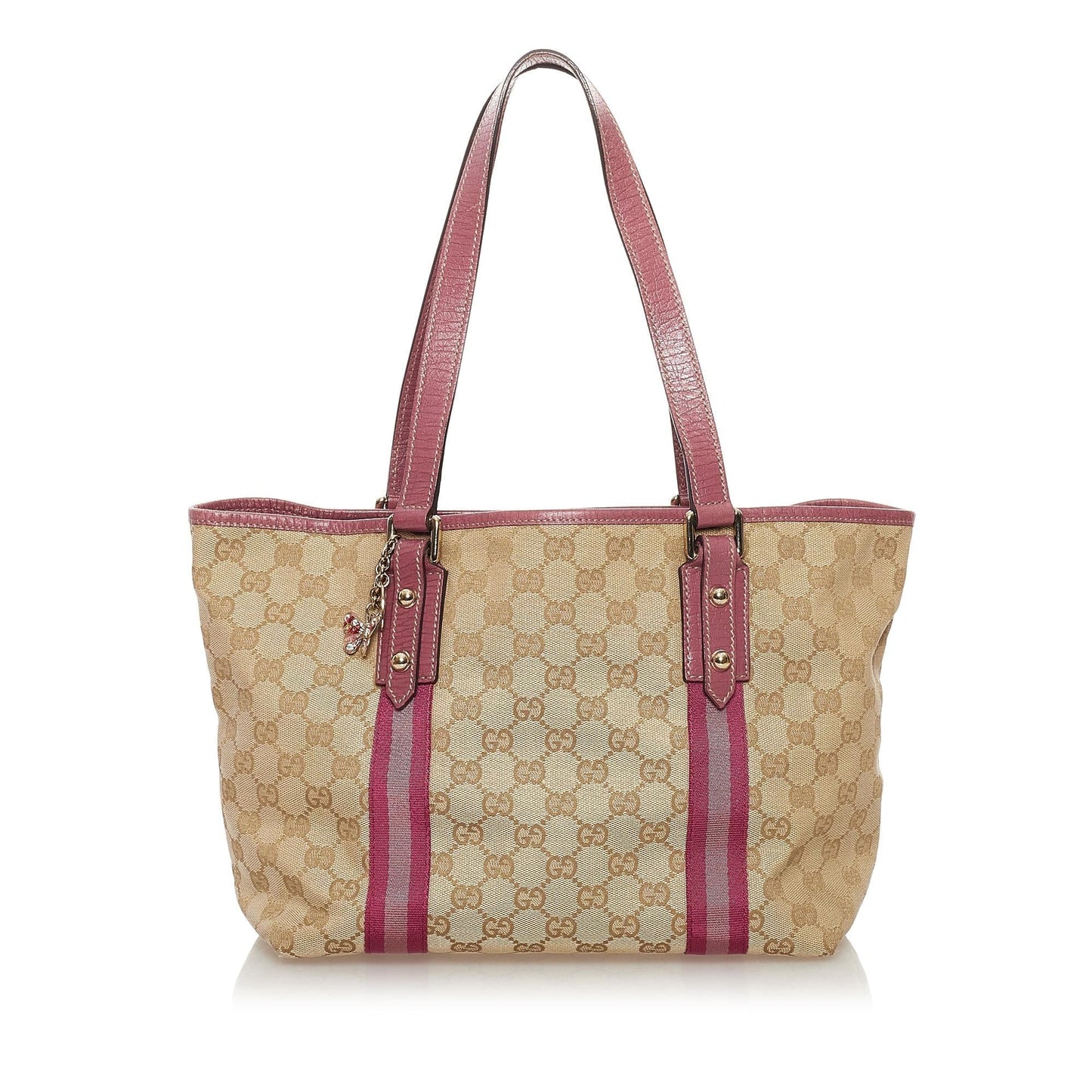 Gucci GG Jolicoeur SHG Canvas Brown Tote Bag