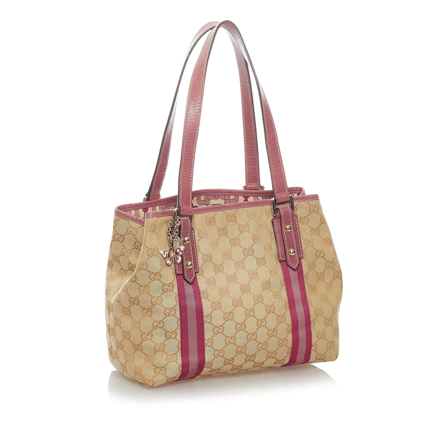 Gucci GG Jolicoeur SHG Canvas Brown Tote Bag 3