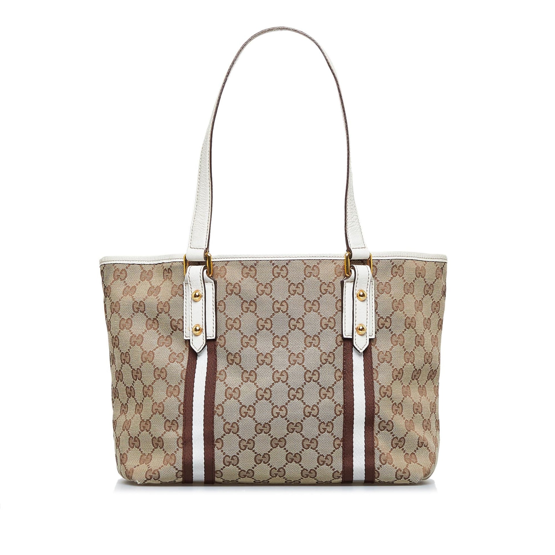 Gucci GG Jolicoeur SHG-uCLiM4 Canvas Brown Tote Bag
