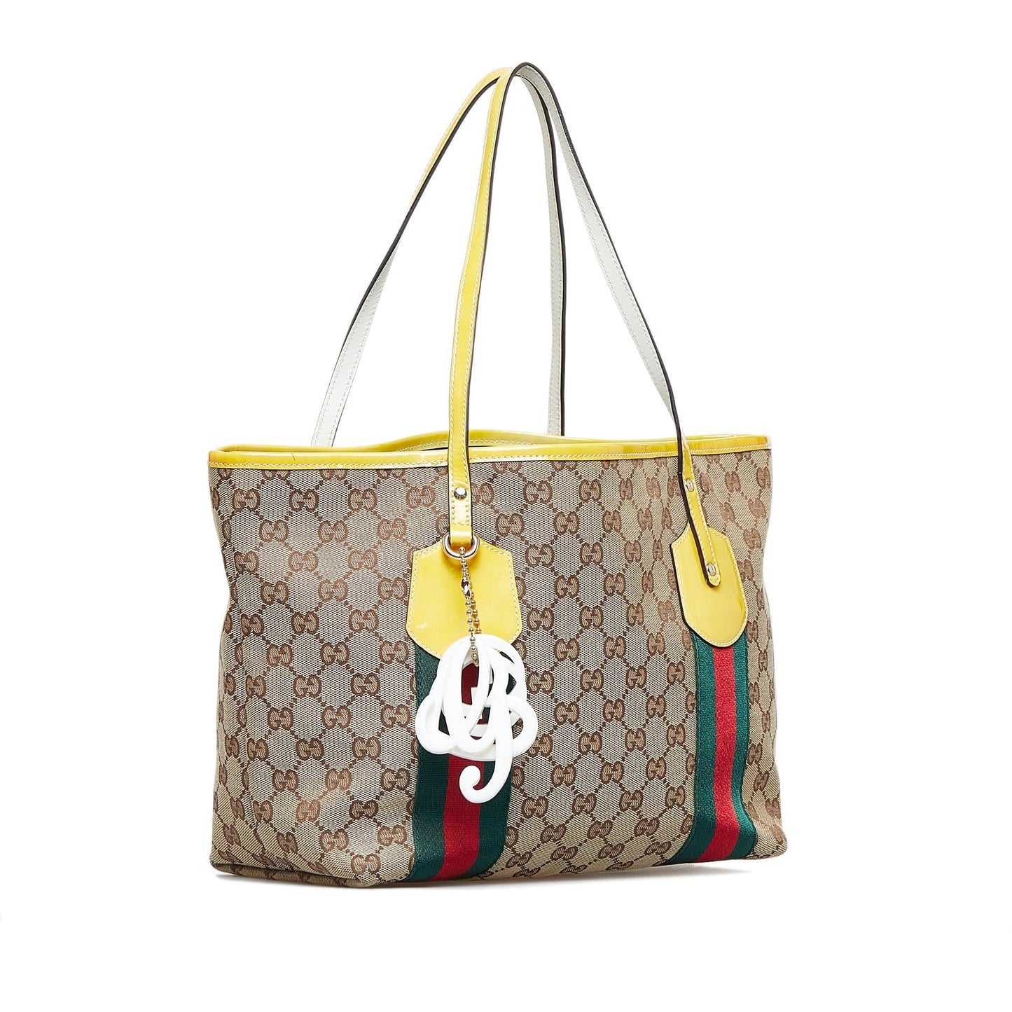Gucci GG Jolicoeur SHG-JJ05Lz Canvas Brown Tote Bag