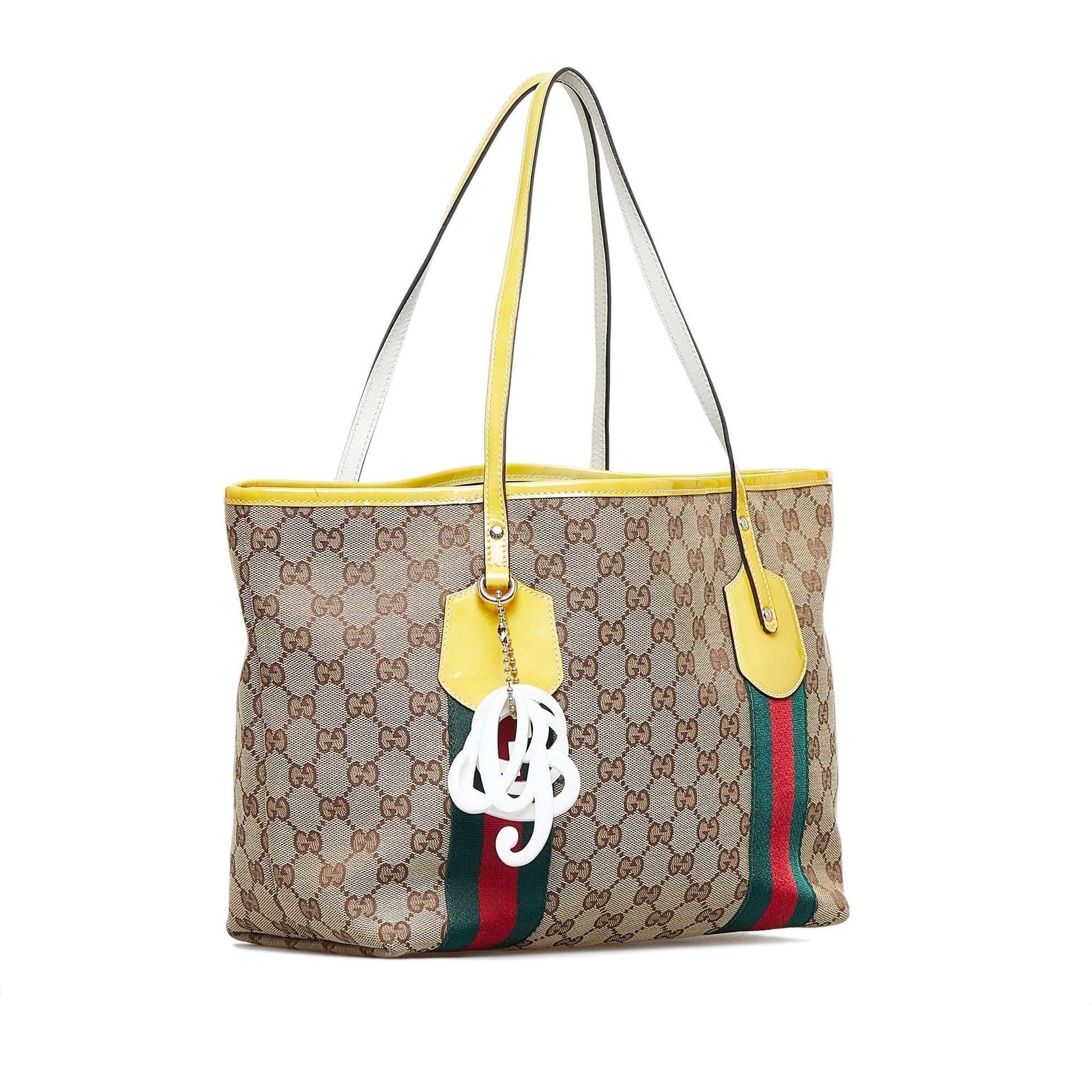 Gucci GG Jolicoeur SHG-JJ05Lz Canvas Brown Tote Bag