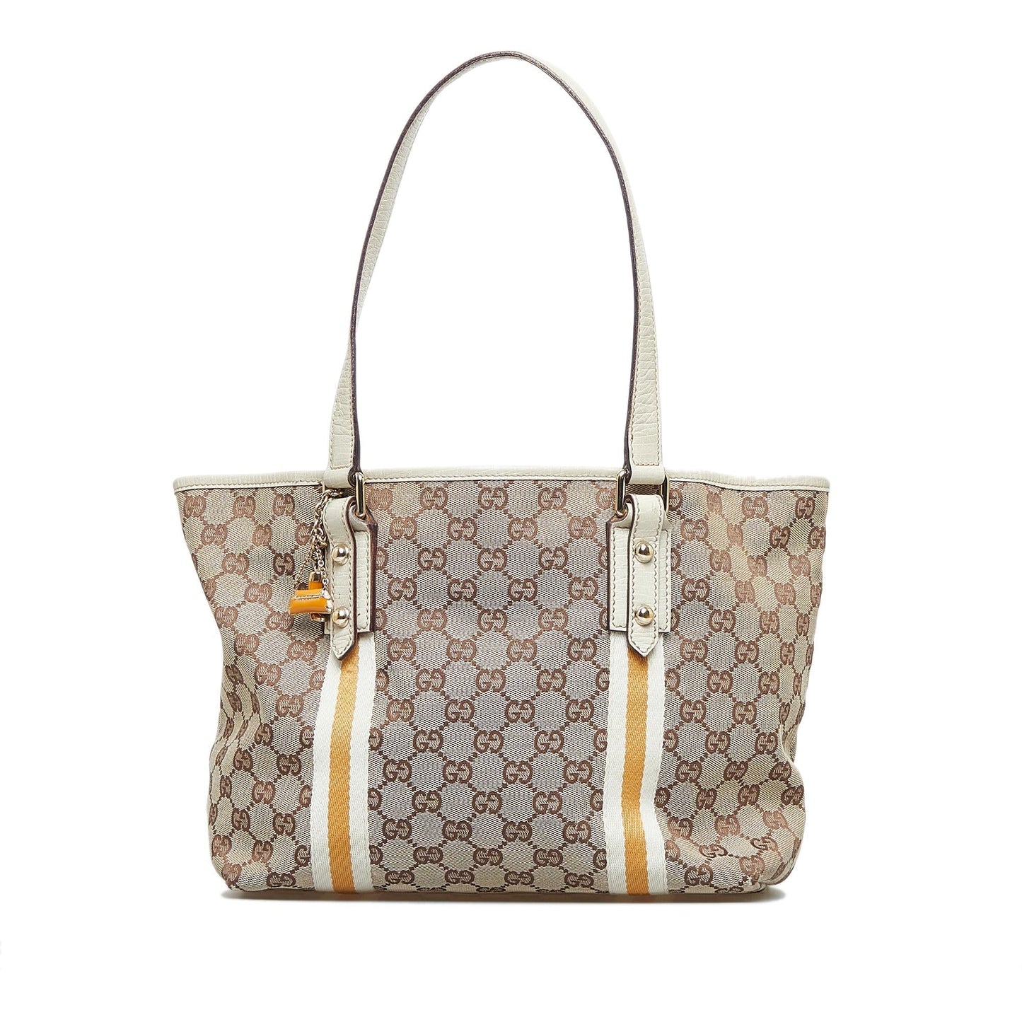 Gucci GG Jolicoeur SHG-yxc9bo Canvas Brown Tote Bag