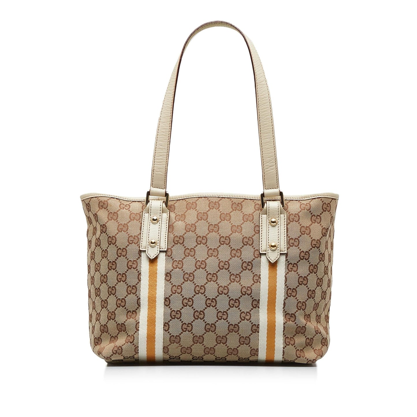 Gucci GG Jolicoeur SHG-uGHpXk Canvas Brown Tote Bag