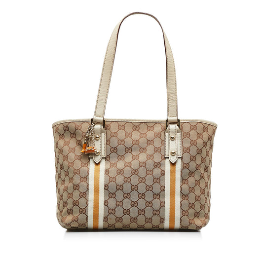 Gucci GG Jolicoeur SHG-uGHpXk Canvas Brown Tote Bag