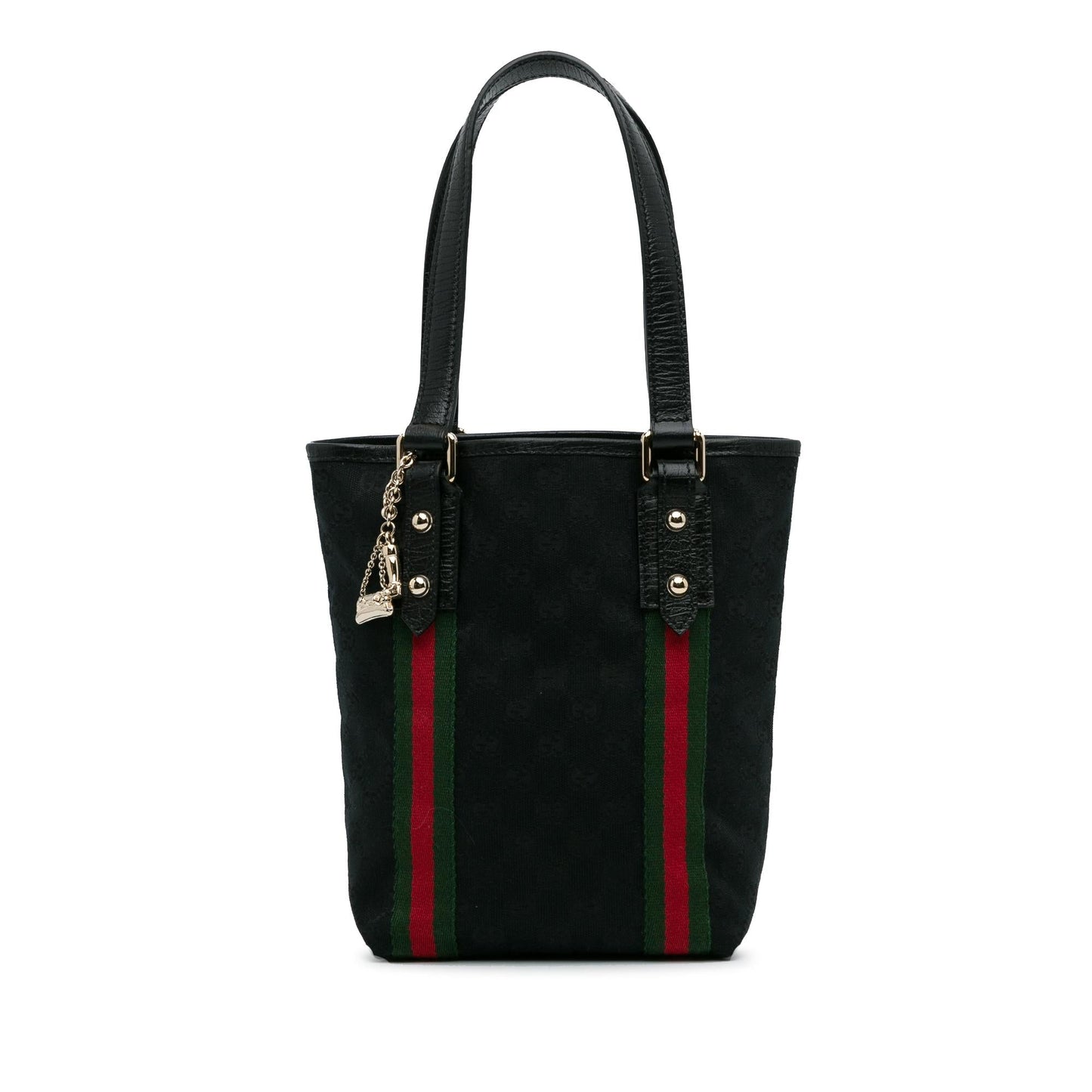Gucci GG Jolicoeur SHG-SQ1qua Canvas Calf Black Tote Bag