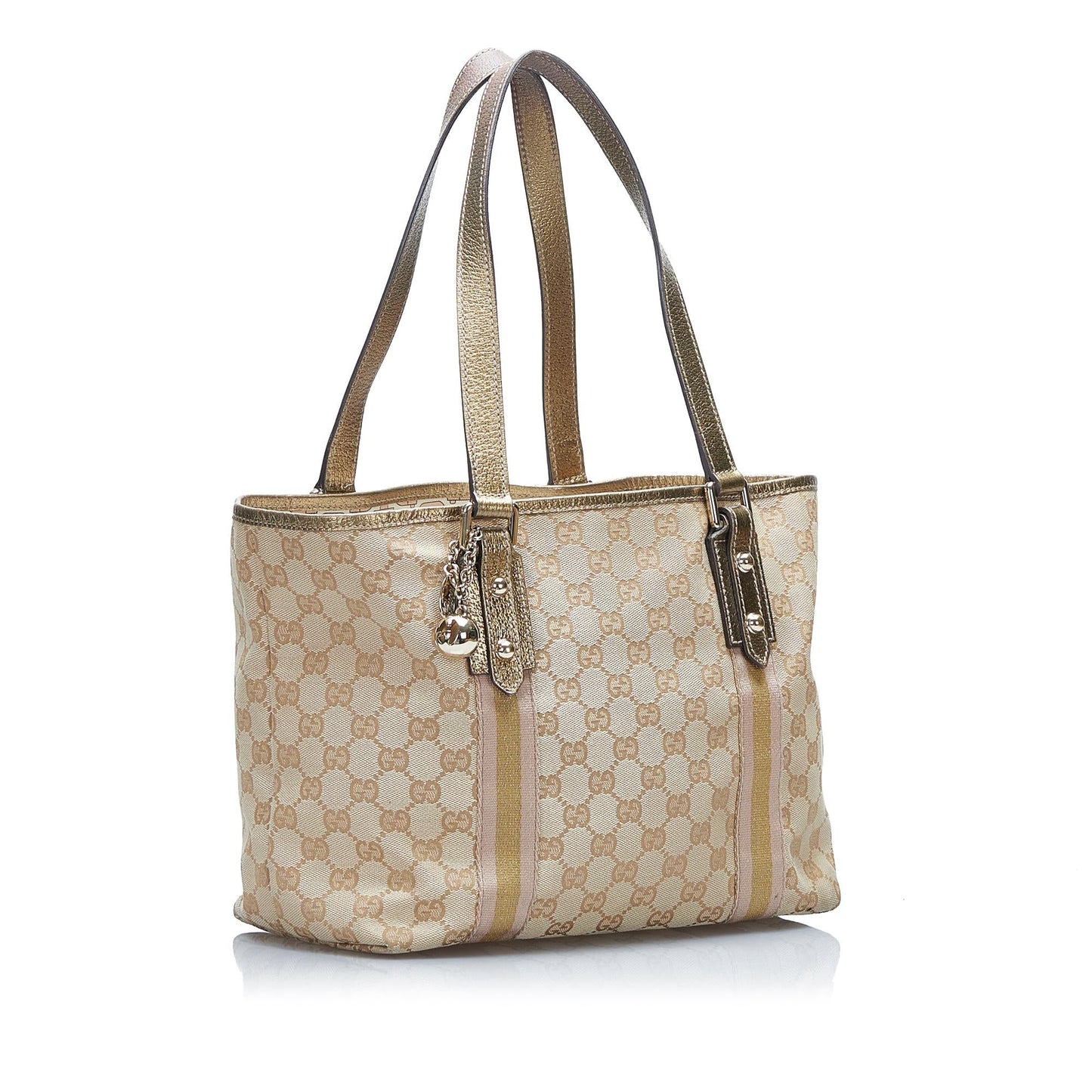 Gucci GG Jolicoeur SHG-j3Yk8W Canvas Brown Tote Bag