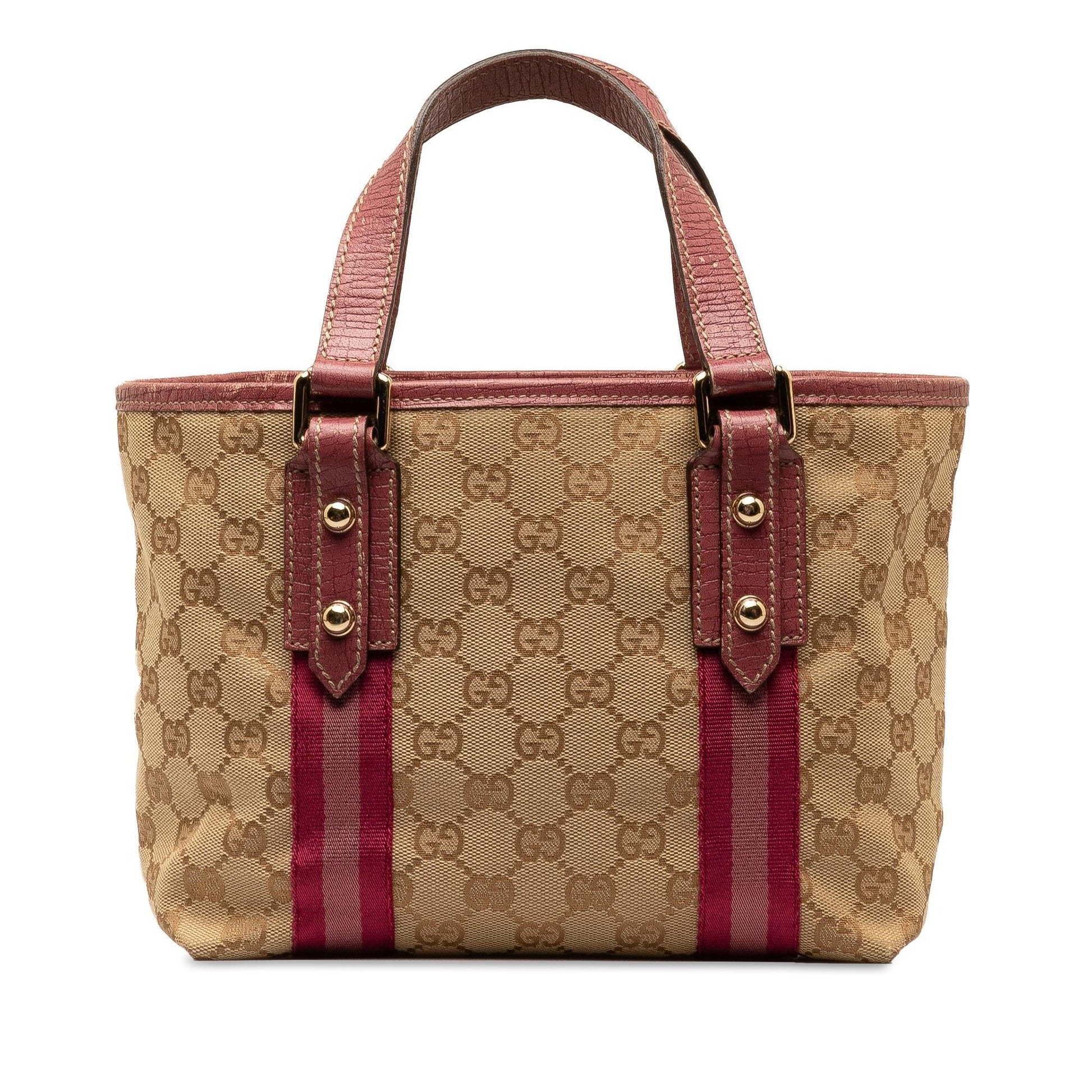 Gucci GG Jolicoeur SHG-5Q0OTS Canvas Brown Tote Bag