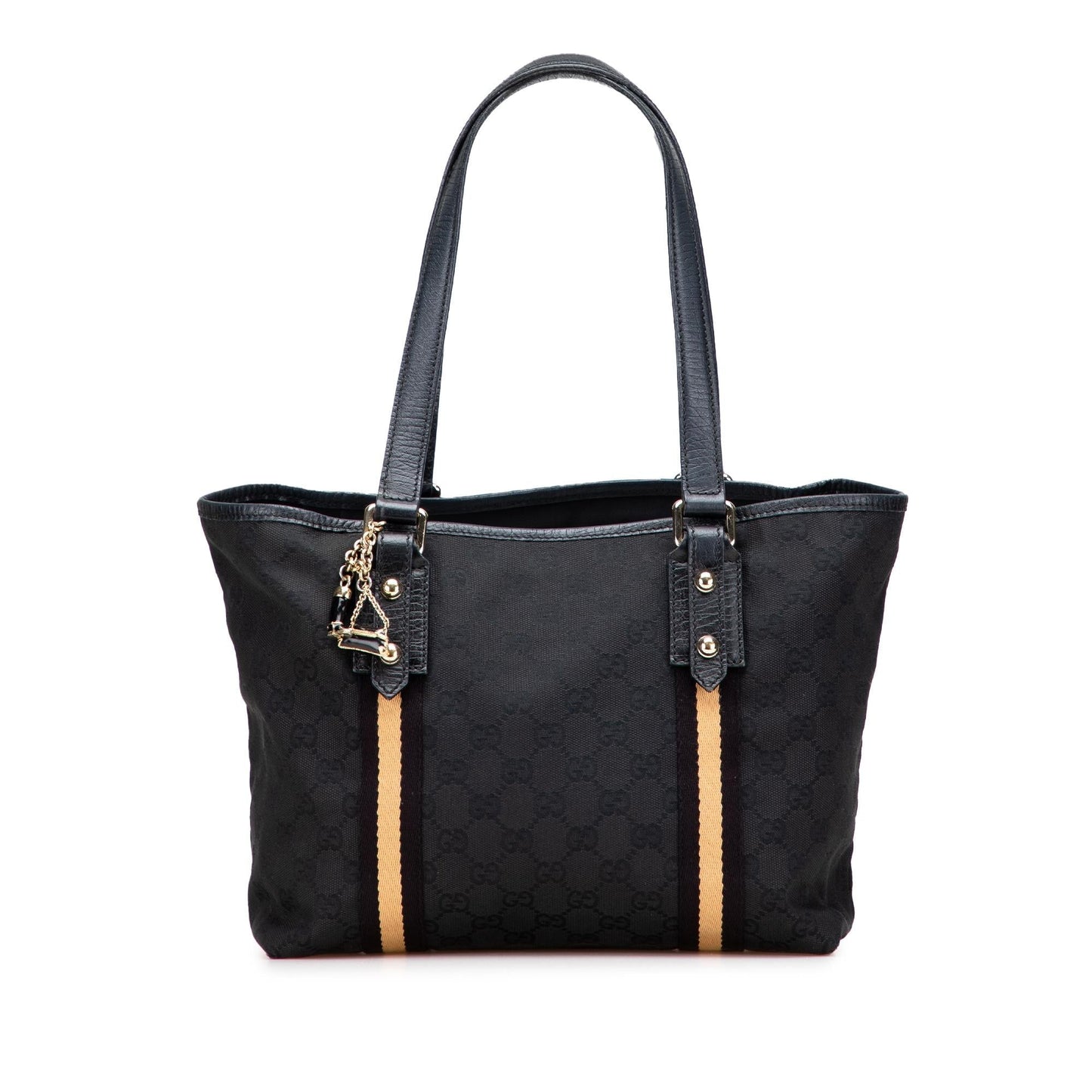 Gucci GG Jolicoeur Canvas Black Tote Bag
