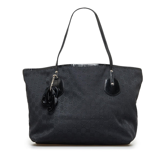 Gucci GG Jolie SHG-szoS1q Canvas Black Tote Bag