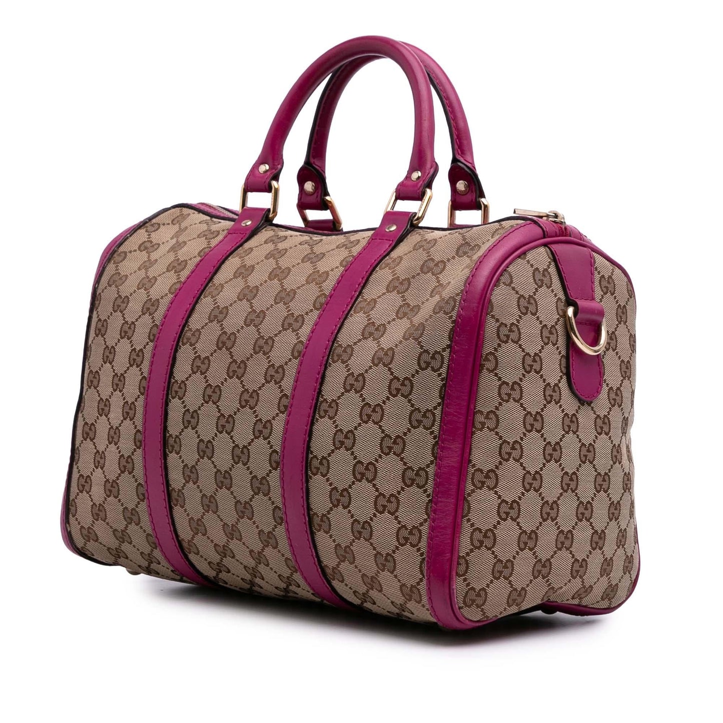 Gucci GG Joy Boston Canvas Brown Satchel Bag Bag 1