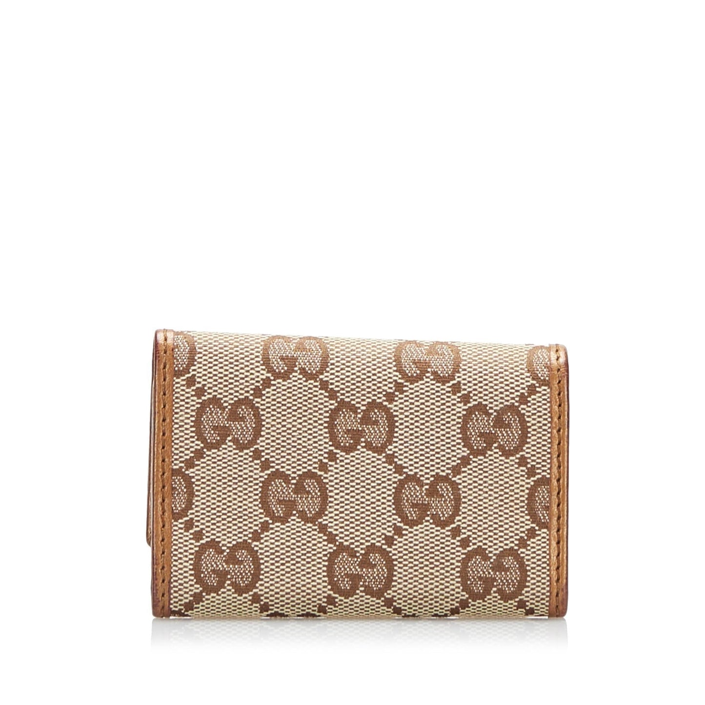 Gucci GG Key Holder SHG Canvas Brown Accessory