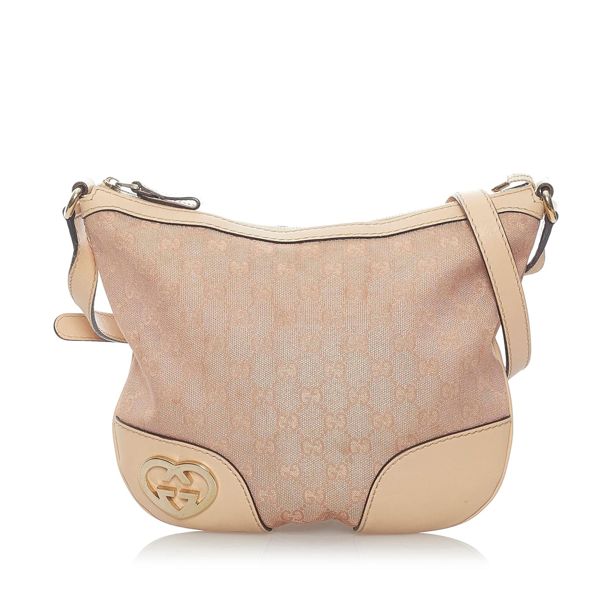 Gucci GG Lovely SHG Canvas Pink Crossbody Bag