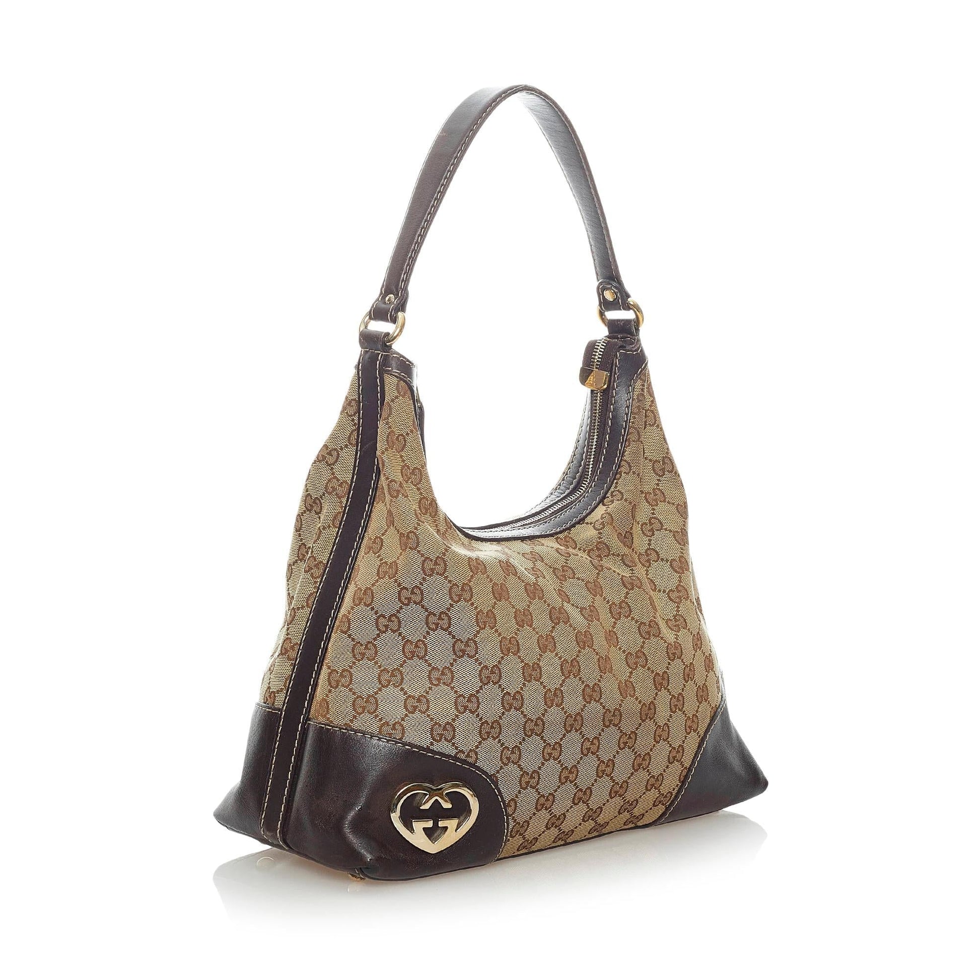 Gucci GG Lovely SHG Canvas Brown Shoulder Bag