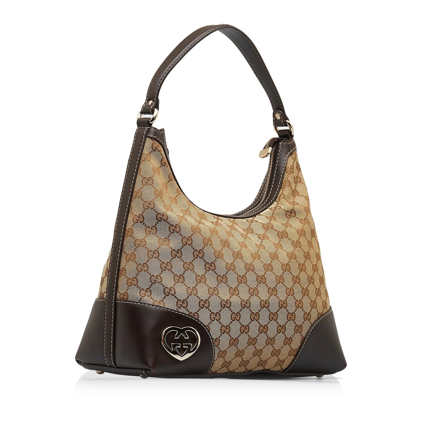 Gucci GG Lovely SHG-MWKW8J Canvas Brown Shoulder Bag