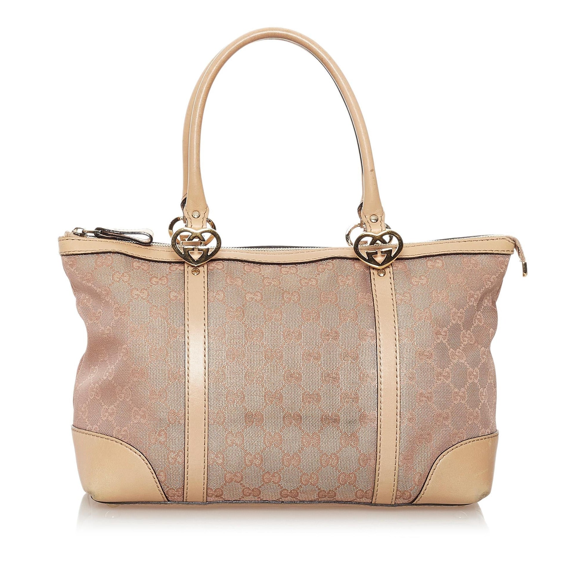 Gucci GG Lovely SHG Canvas Brown Tote Bag