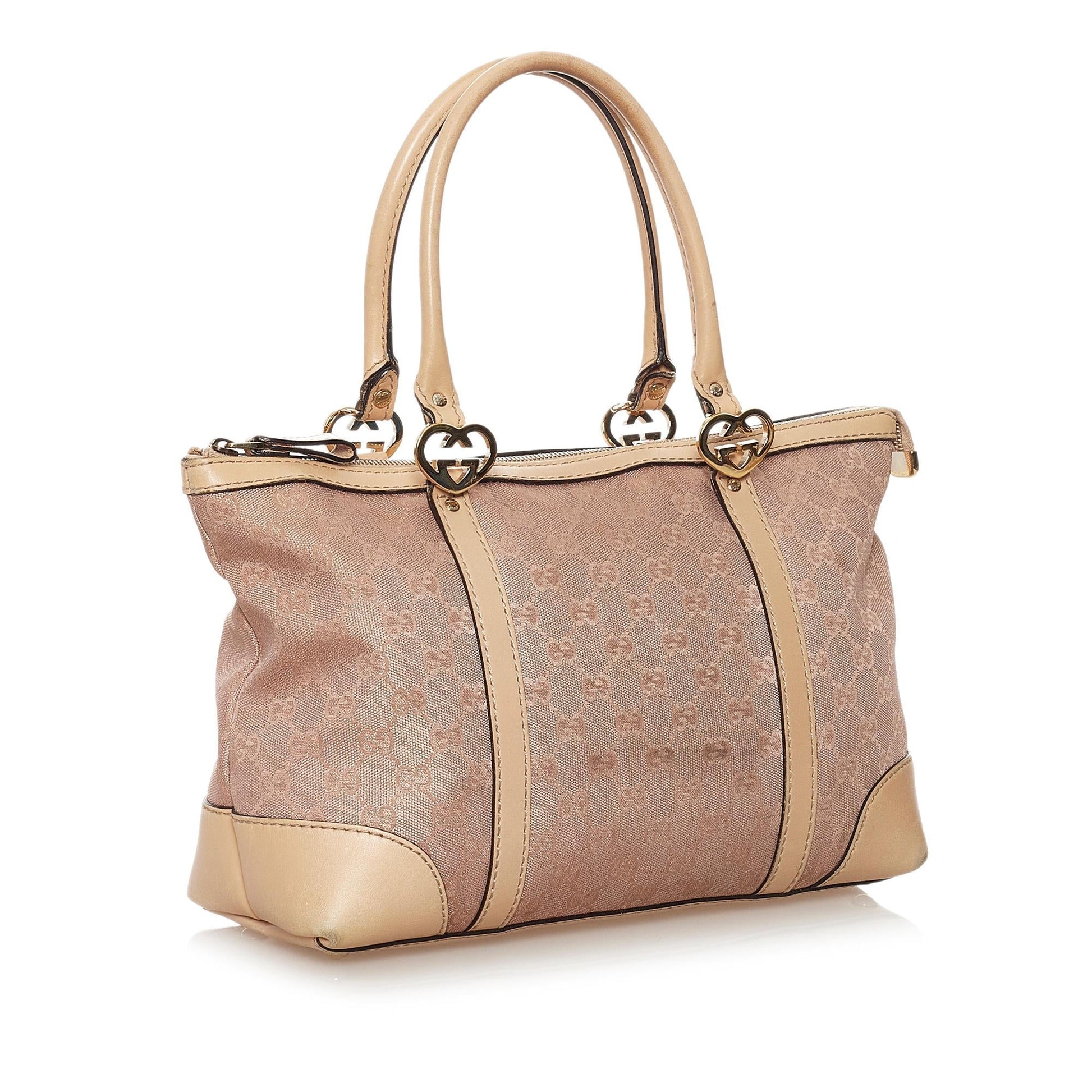 Gucci GG Lovely SHG Canvas Brown Tote Bag