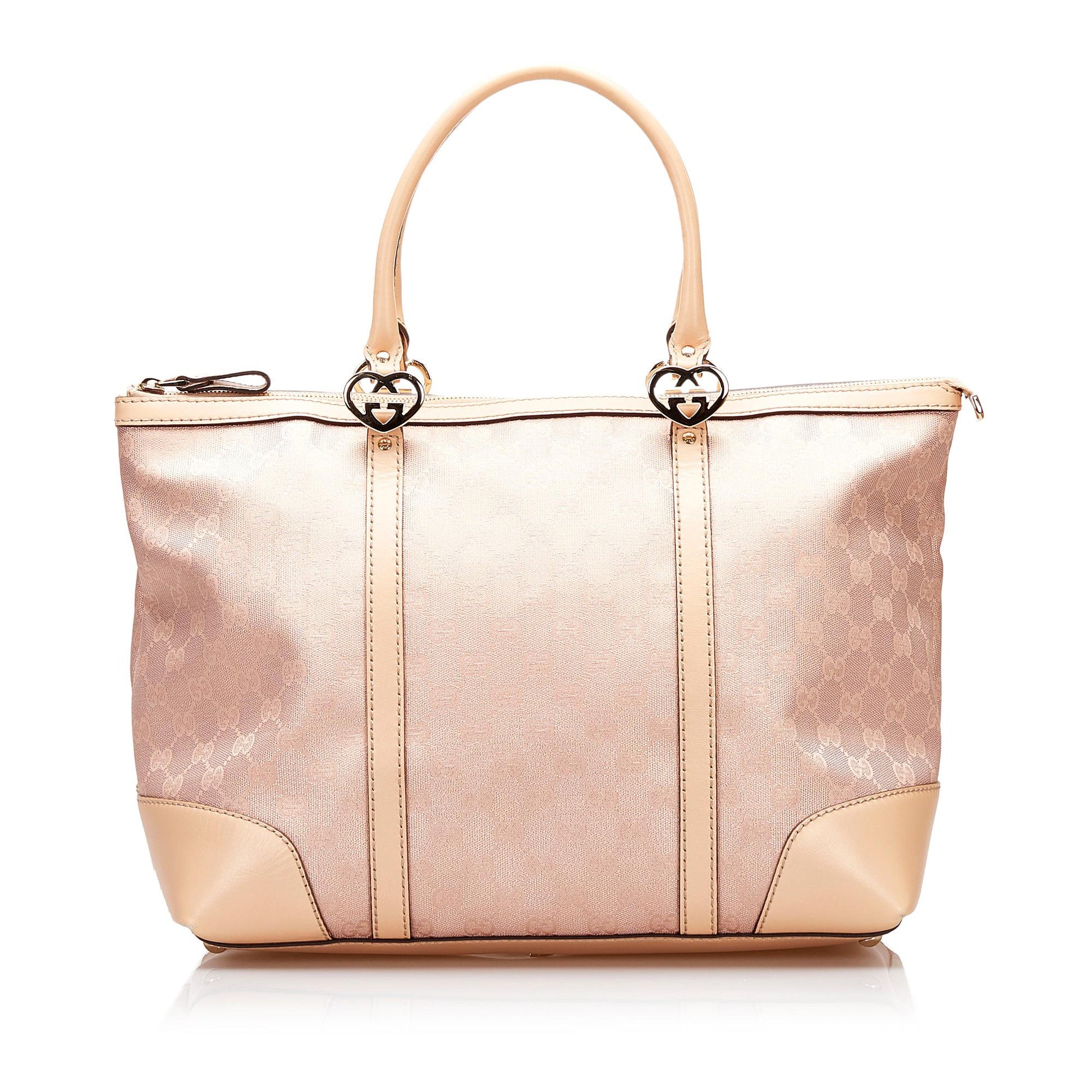 Gucci GG Lovely SHG Canvas Pink Tote Bag