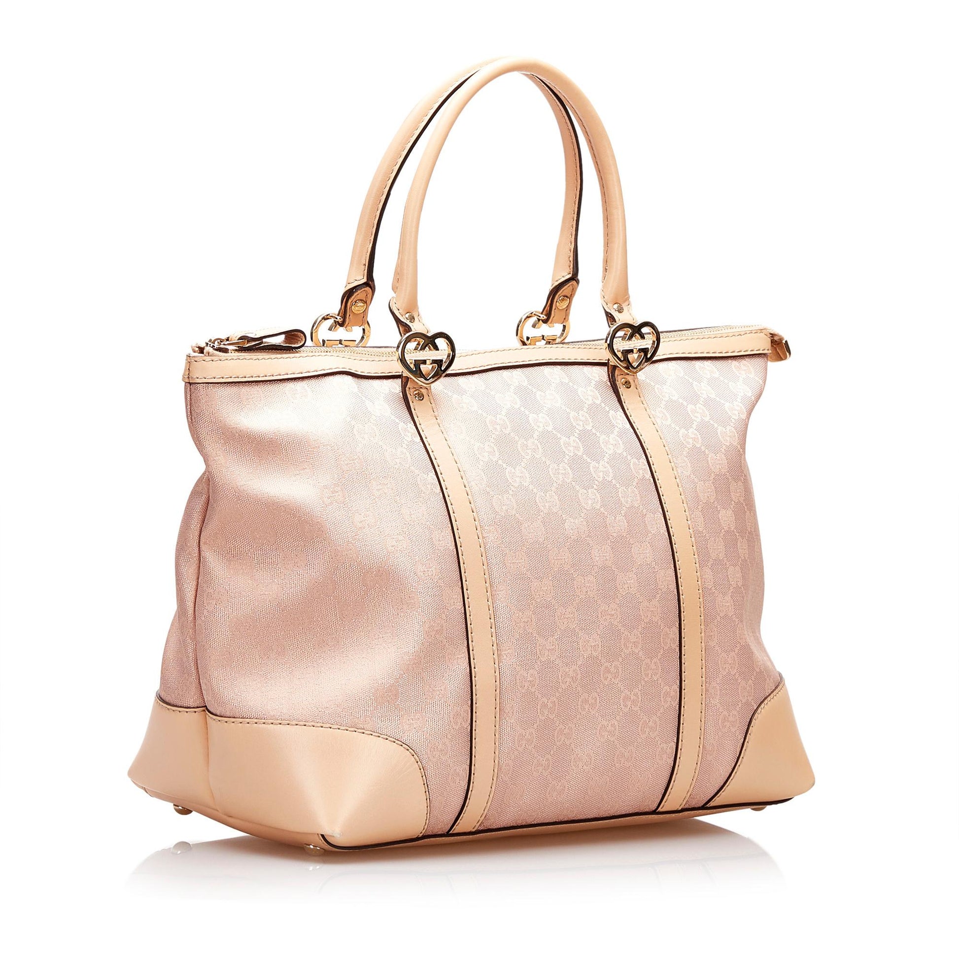 Gucci GG Lovely SHG Canvas Pink Tote Bag