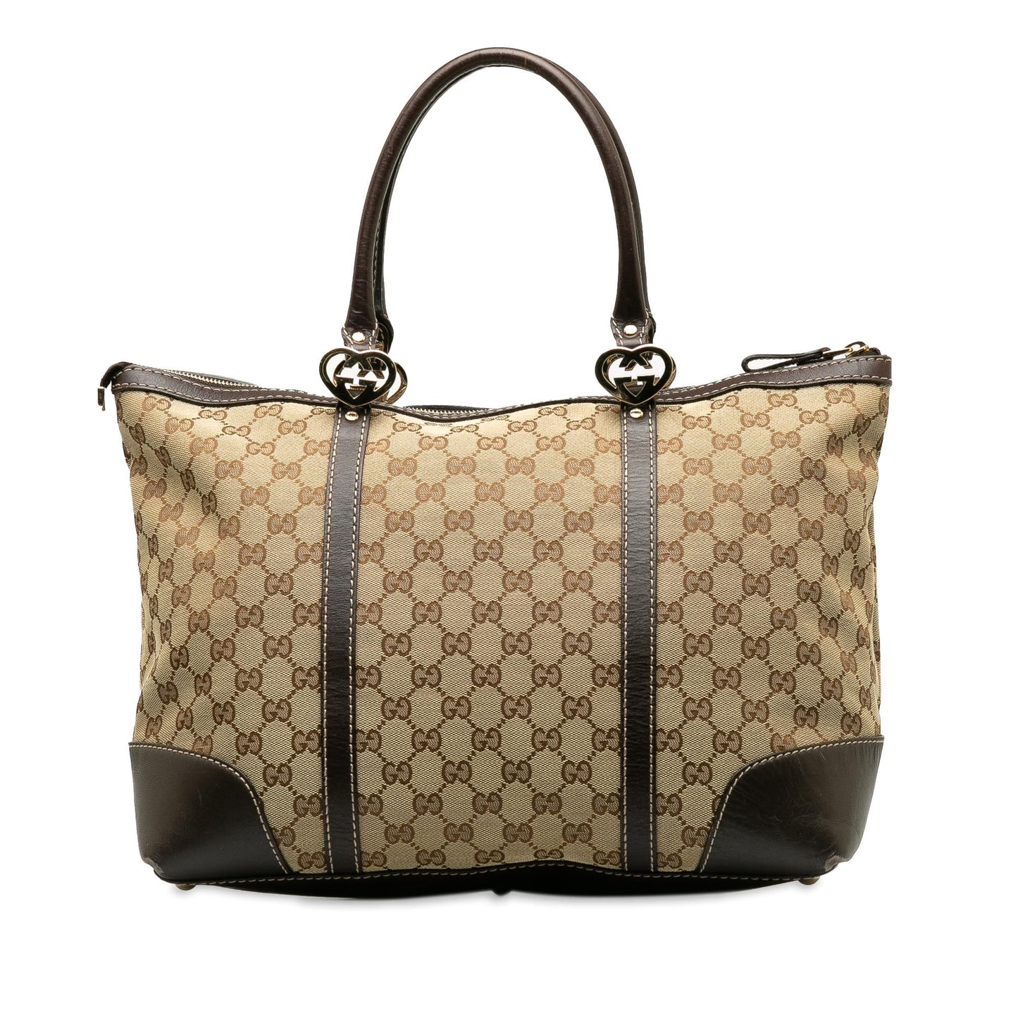Gucci GG Lovely SHG-r7dnS7 Canvas Brown Tote Bag