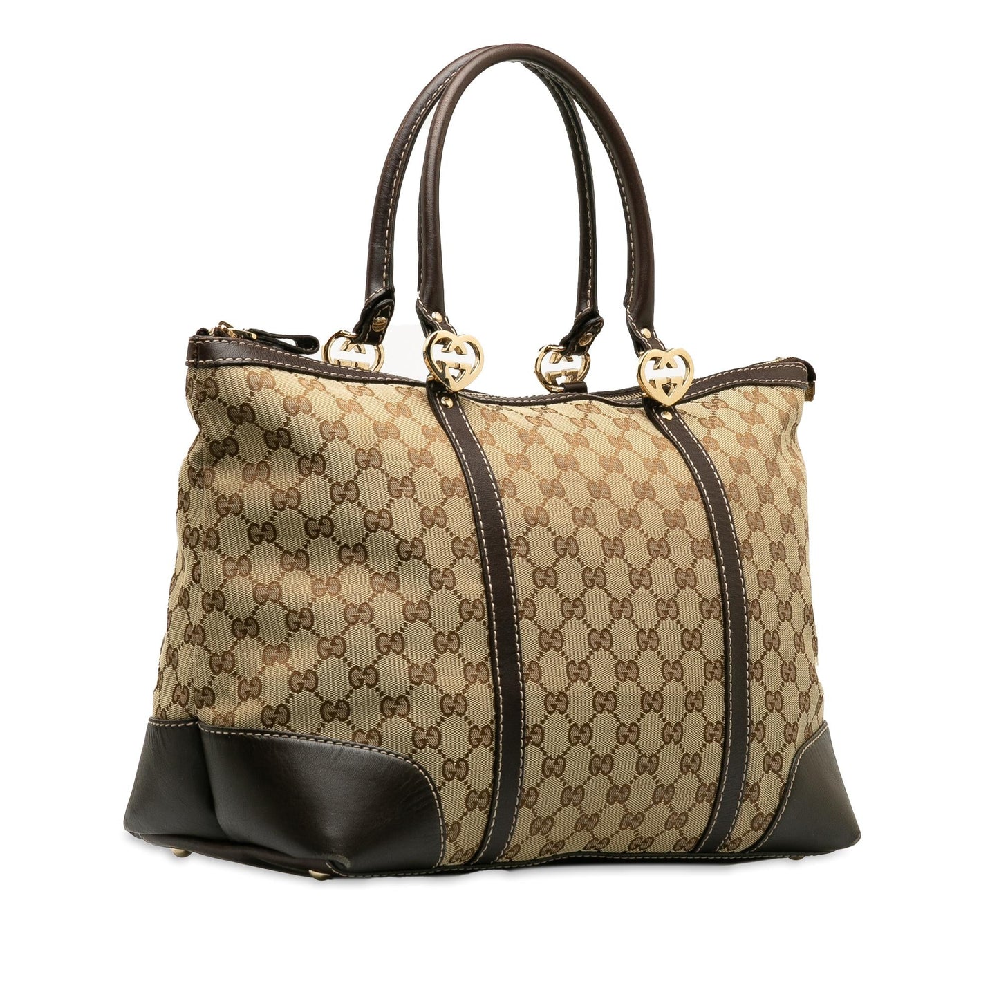 Gucci GG Lovely SHG-r7dnS7 Canvas Brown Tote Bag