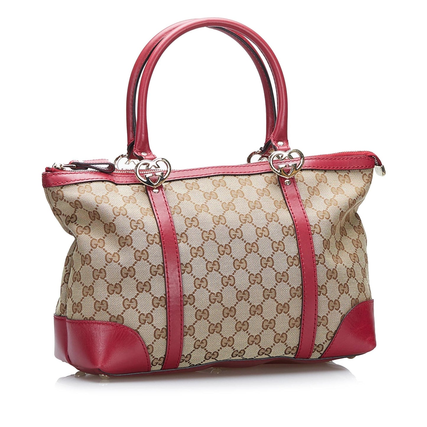 Gucci GG Lovely SHG-fugUcX Canvas Calf Brown Red Tote Bag