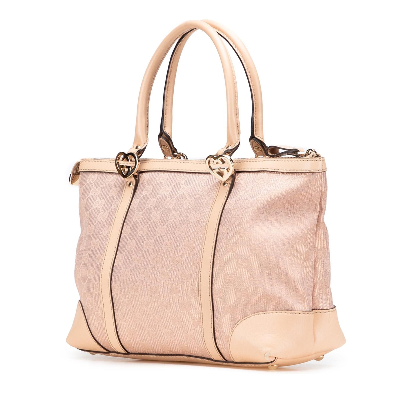 Gucci GG Lovely Canvas Calf Pink Tote Bag