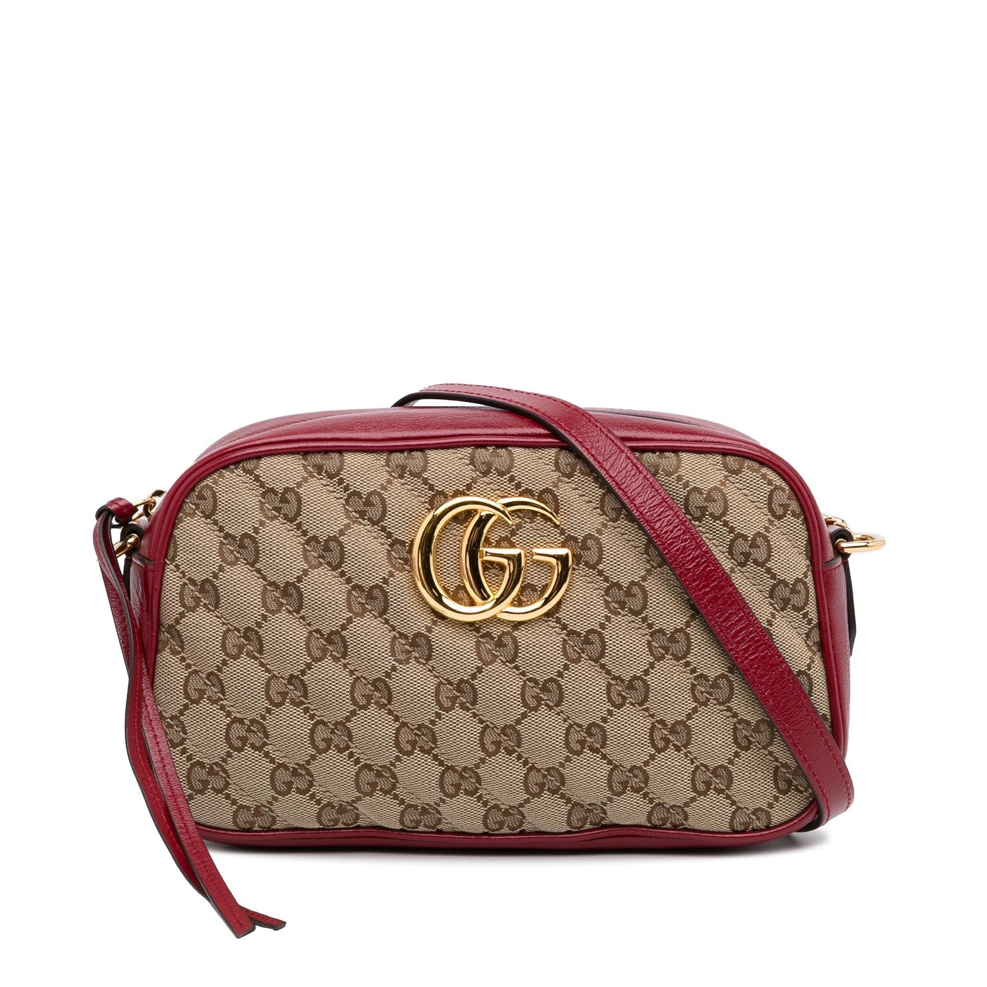 Gucci GG Marmont SHG-cejdEP Canvas Brown Crossbody Bag