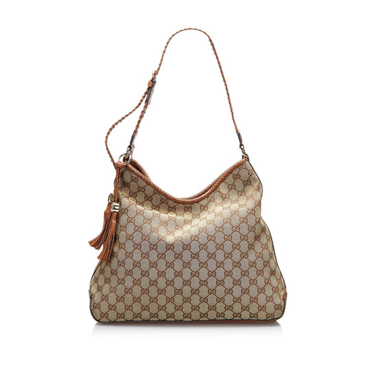 Gucci GG Marrakech SHG-a9sICN Canvas Brown Shoulder Bag
