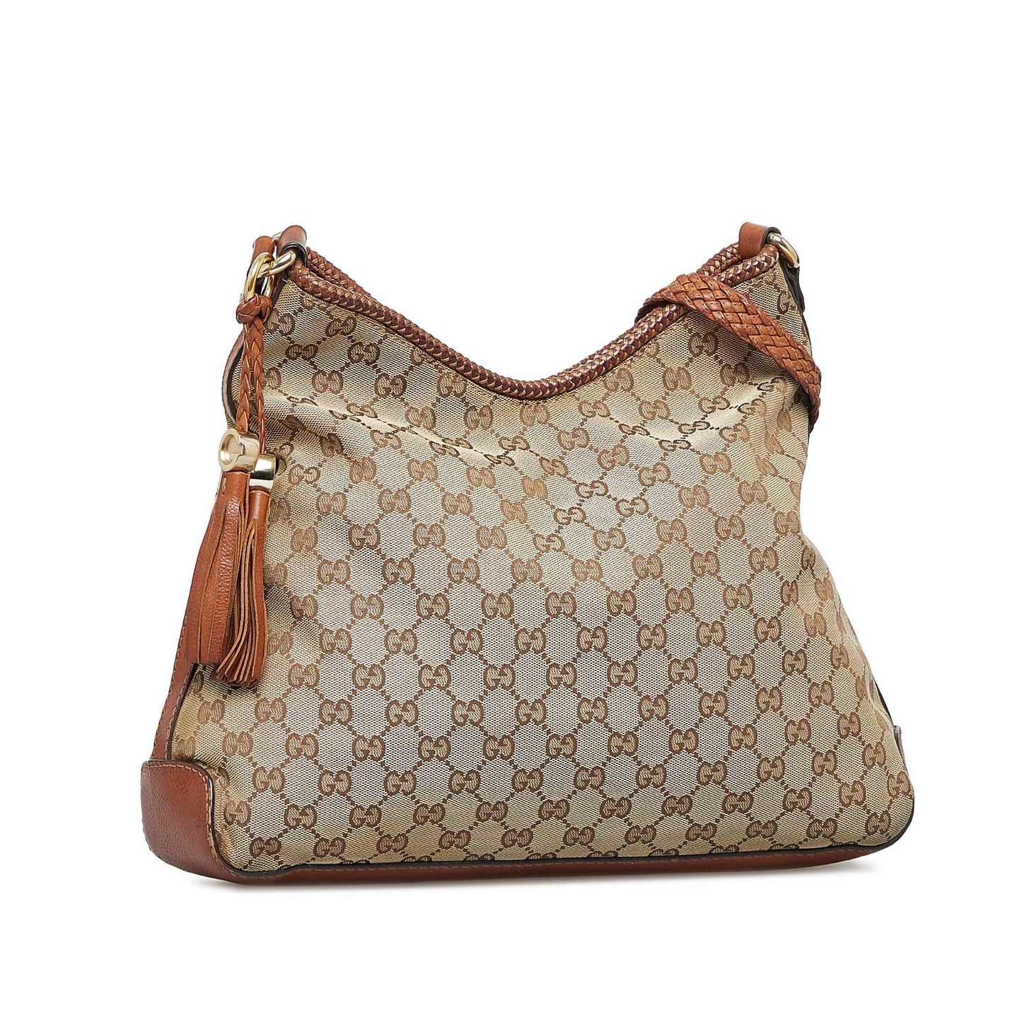 Gucci GG Marrakech SHG-eTLpnQ Canvas Calf Brown Shoulder Bag