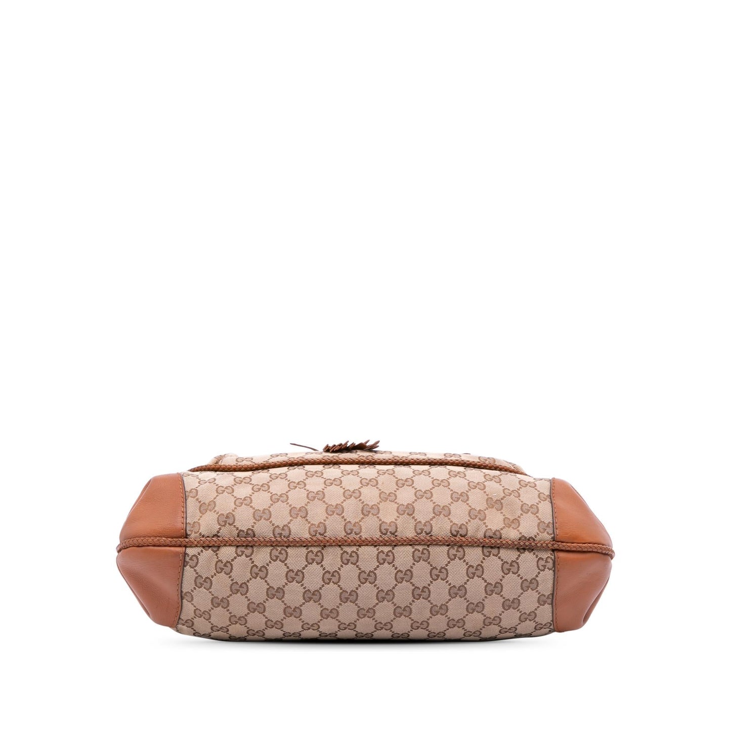 Gucci GG Marrakech Canvas Calf Brown Tote Bag Tote 1