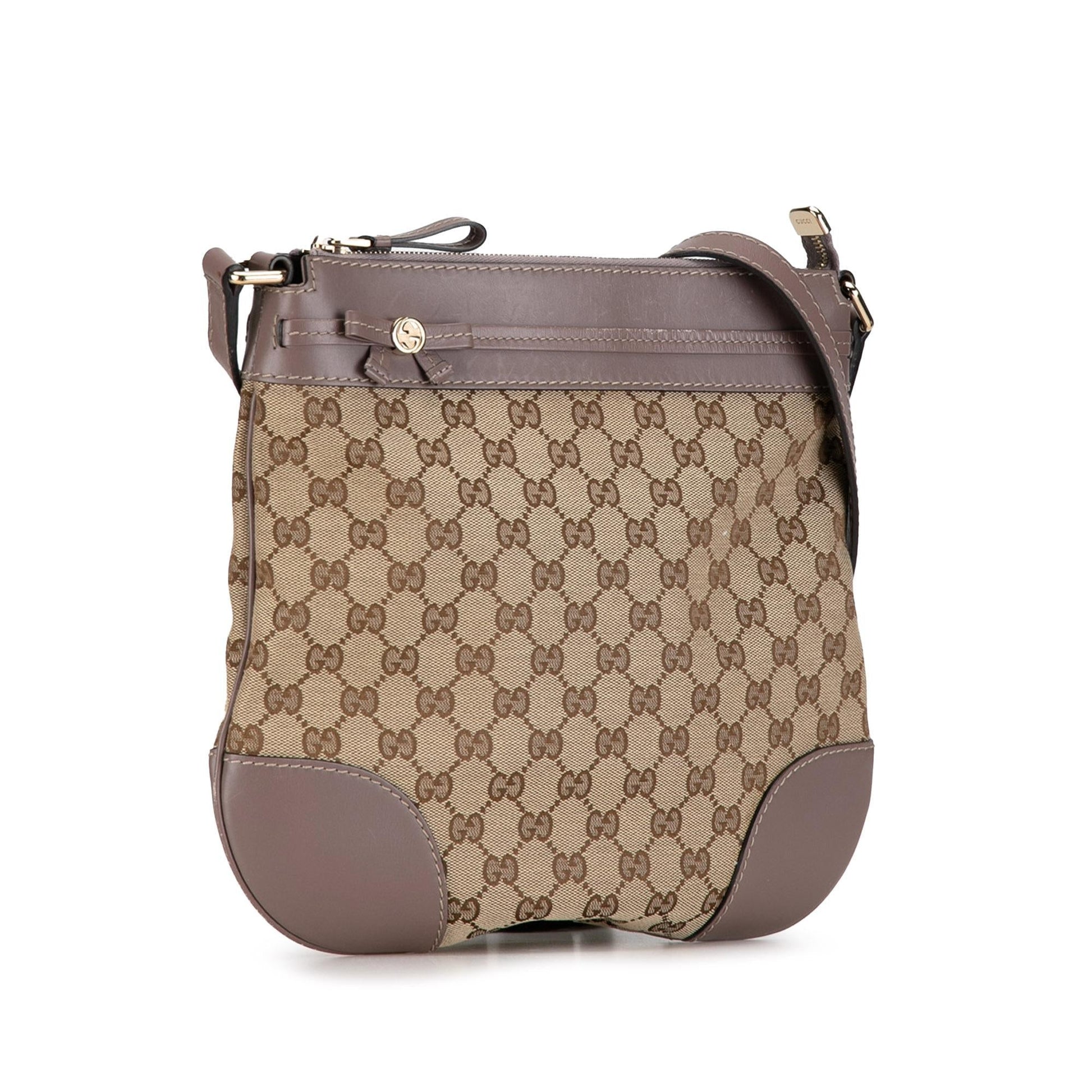 Gucci GG Mayfair SHG-eO2gsn Canvas Calf Brown Crossbody Bag