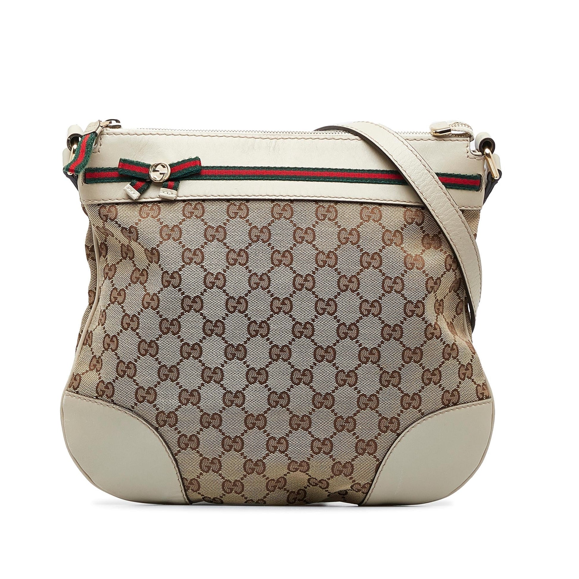Gucci GG Mayfair SHG-h9O0eU Canvas Calf Brown Crossbody Bag