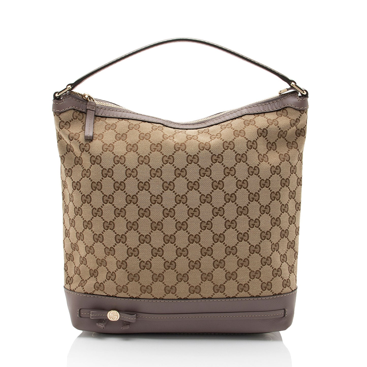 Gucci GG Mayfair SHF-75u6gN Leather Canvas Beige Pink Shoulder Bag