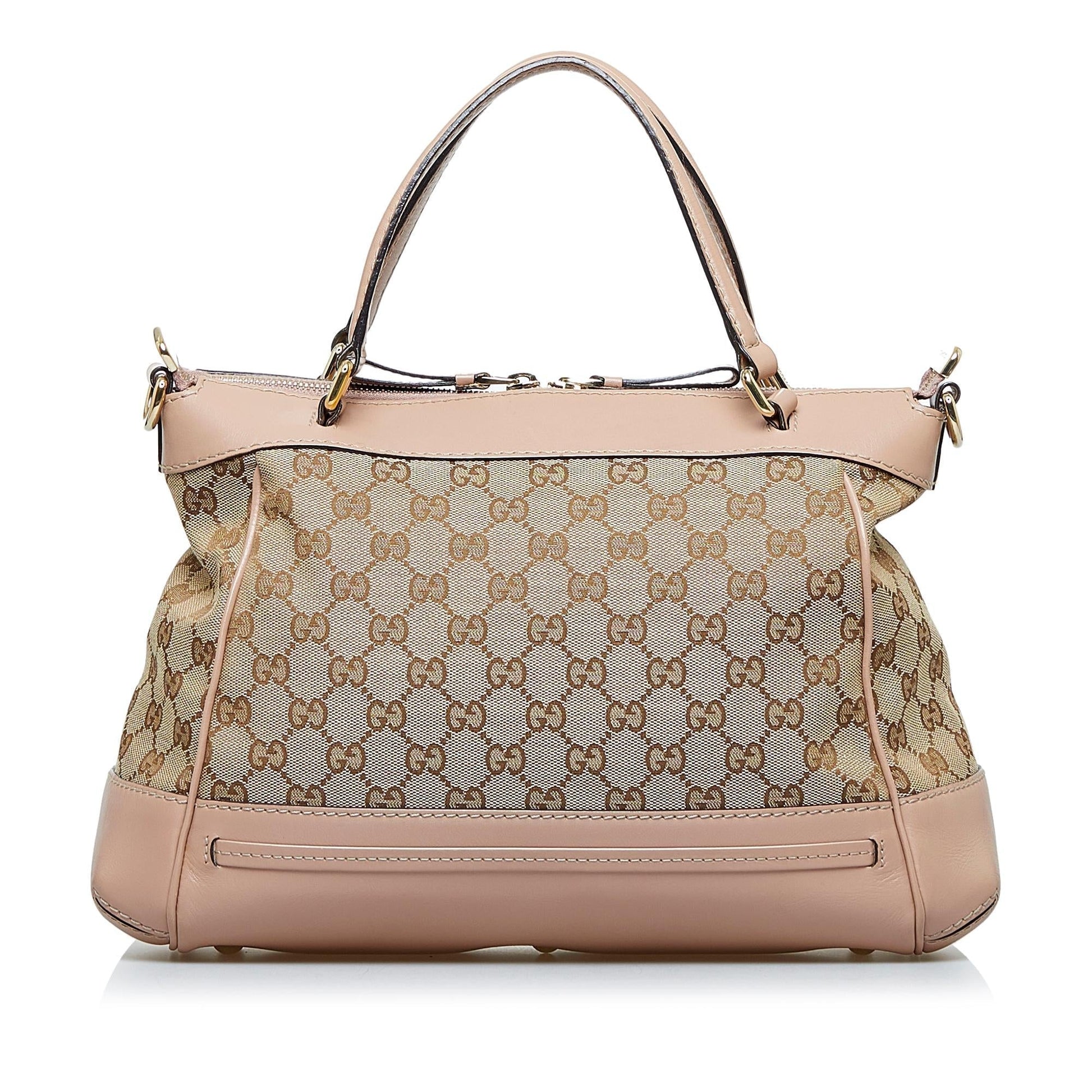 Gucci GG Mayfair SHG-faYZKh Canvas Brown Satchel Bag
