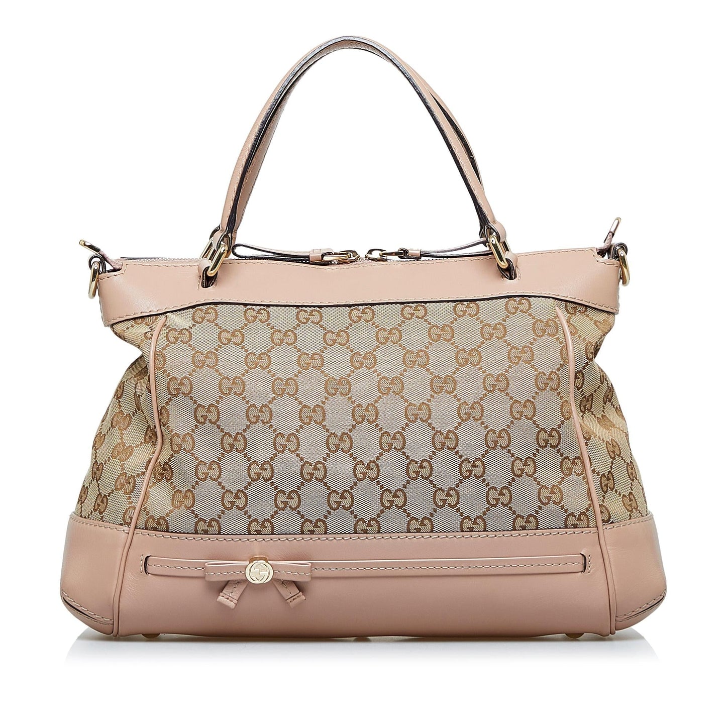 Gucci GG Mayfair SHG-faYZKh Canvas Brown Satchel Bag