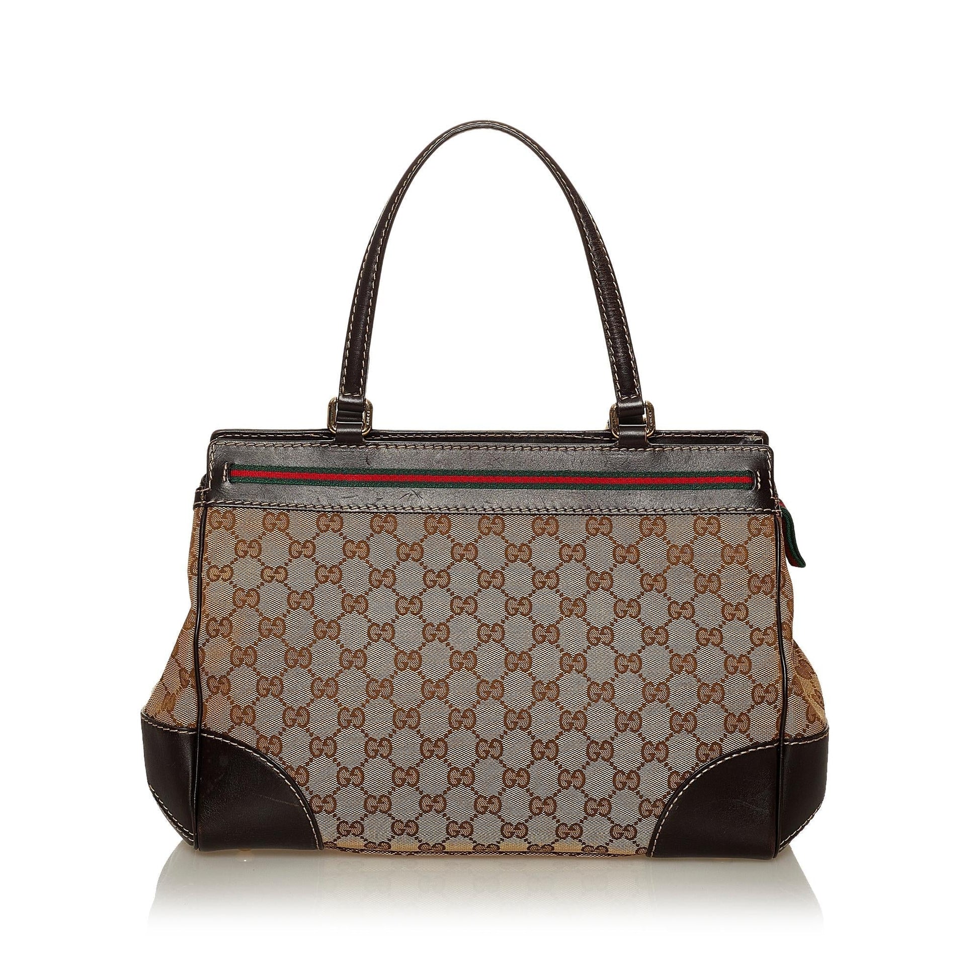 Gucci GG Mayfair SHG Canvas Brown Tote Bag Bag Shg