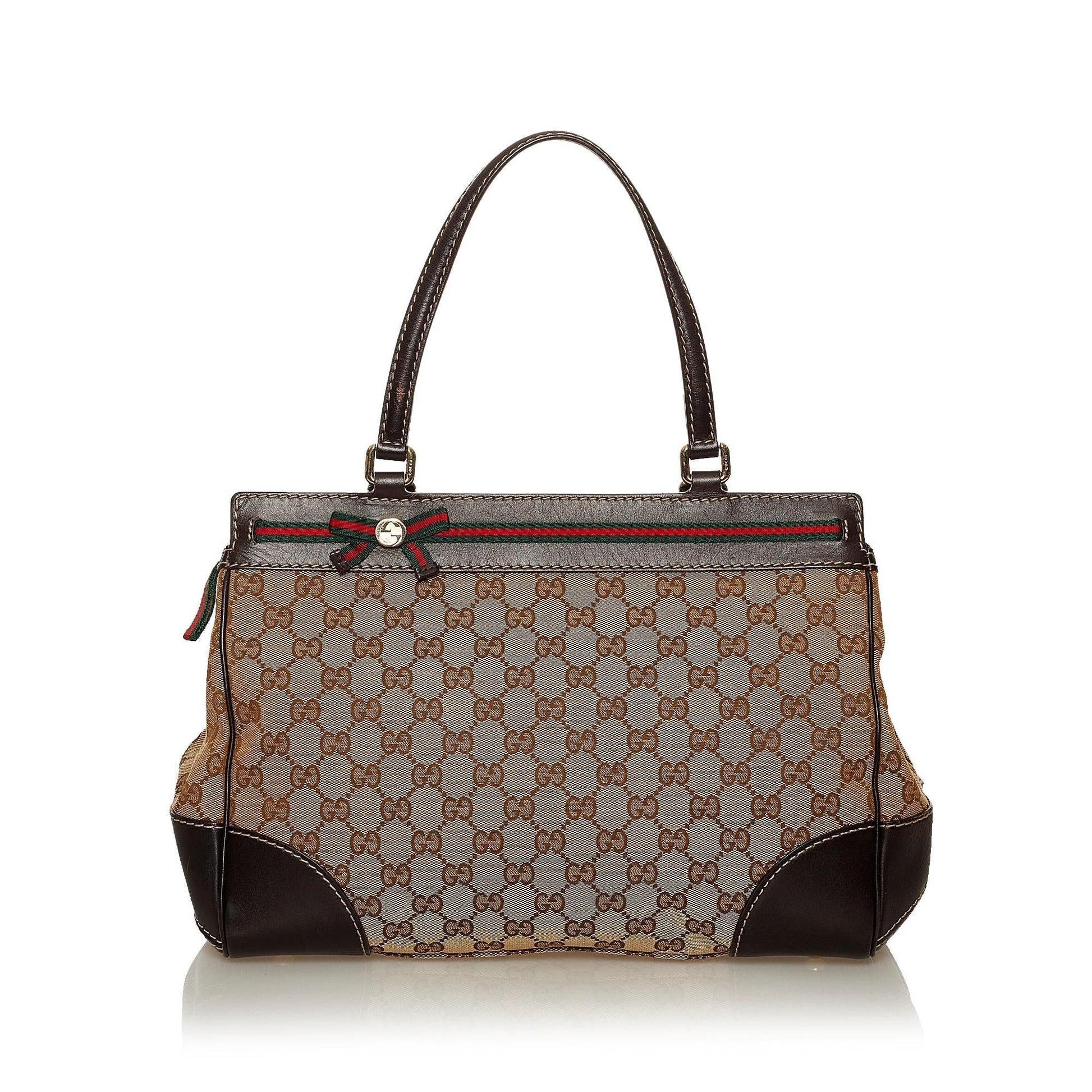 Gucci GG Mayfair SHG Canvas Brown Tote Bag Bag Shg