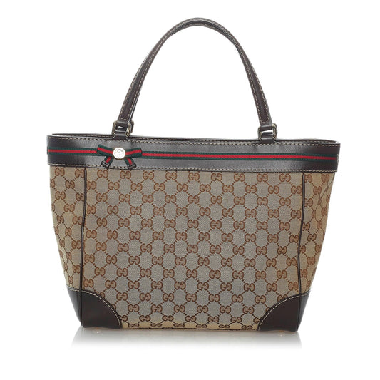 Gucci GG Mayfair SHG Canvas Brown Tote Bag 3