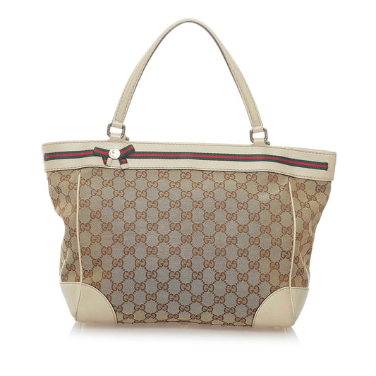 Gucci GG Mayfair SHG Canvas Brown Tote Bag