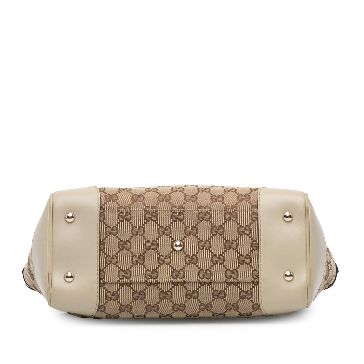 Gucci GG Mayfair SHG-ymjgxw Canvas Calf White Brown Tote Bag
