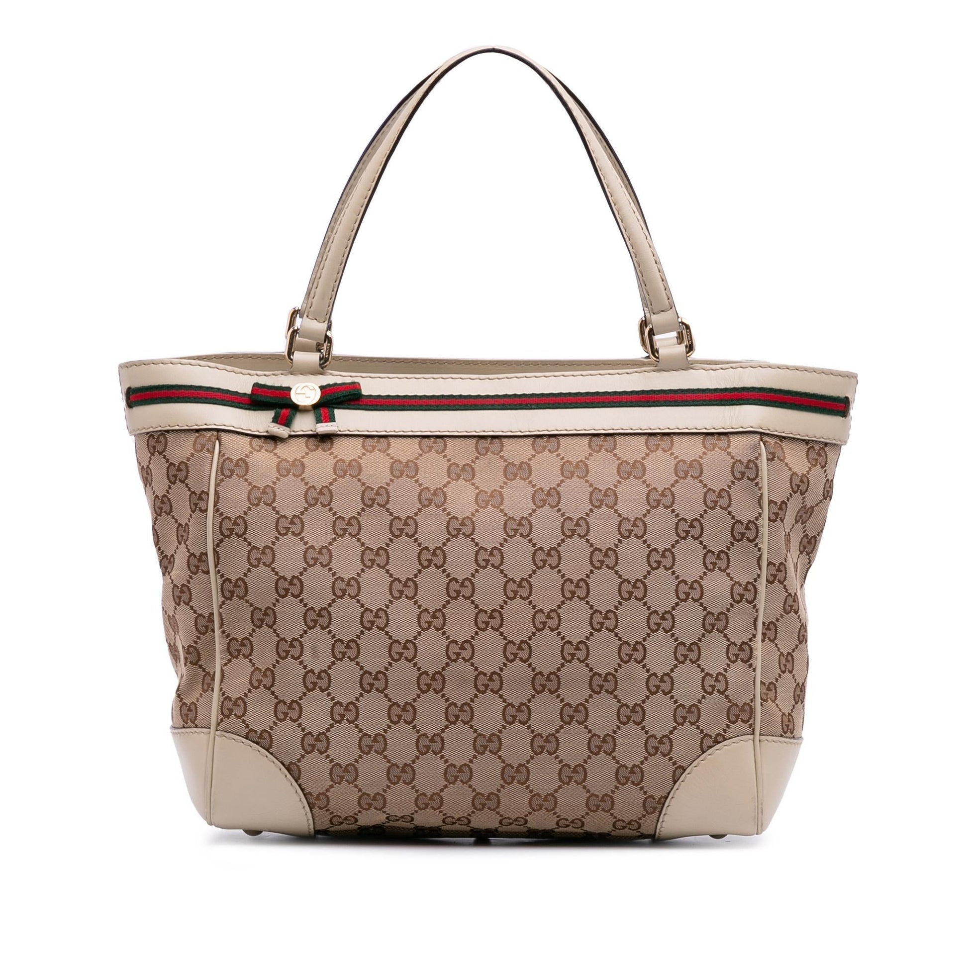 Gucci GG Mayfair Canvas Brown Tote Bag Tote 4