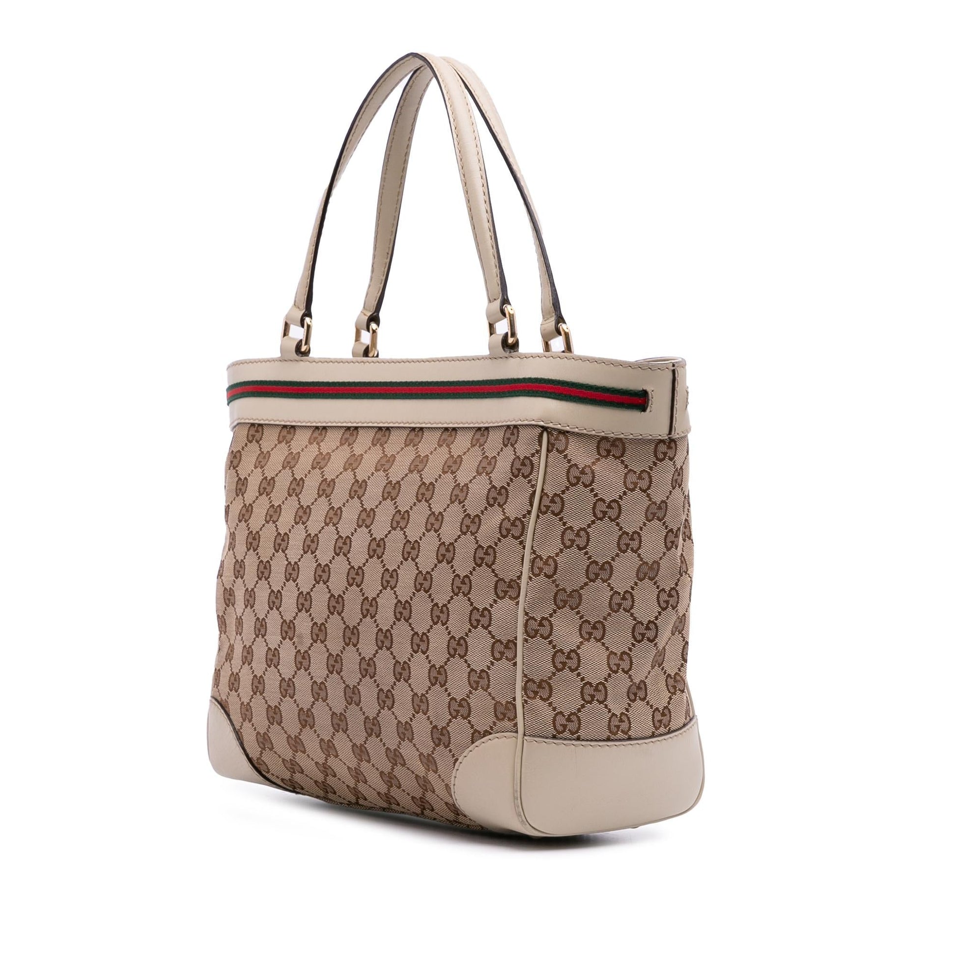 Gucci GG Mayfair Canvas Brown Tote Bag Tote 4