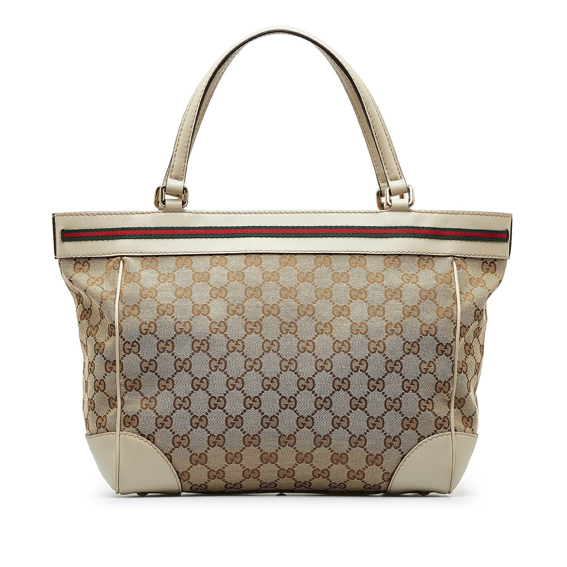 Gucci GG Mayfair SHG-0x3a7G Canvas Calf Brown Tote Bag