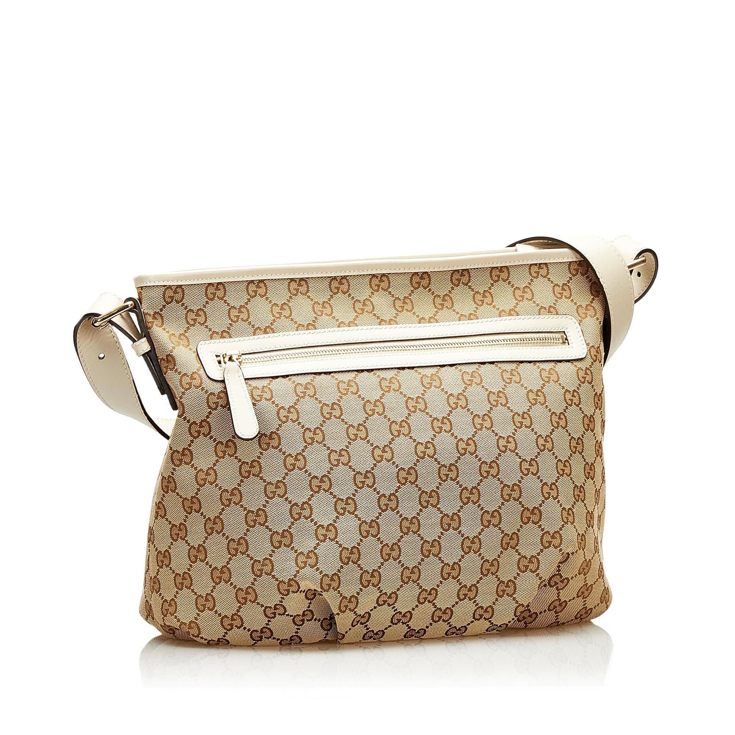 Gucci GG Messenger SHG Canvas Brown Shoulder Bag