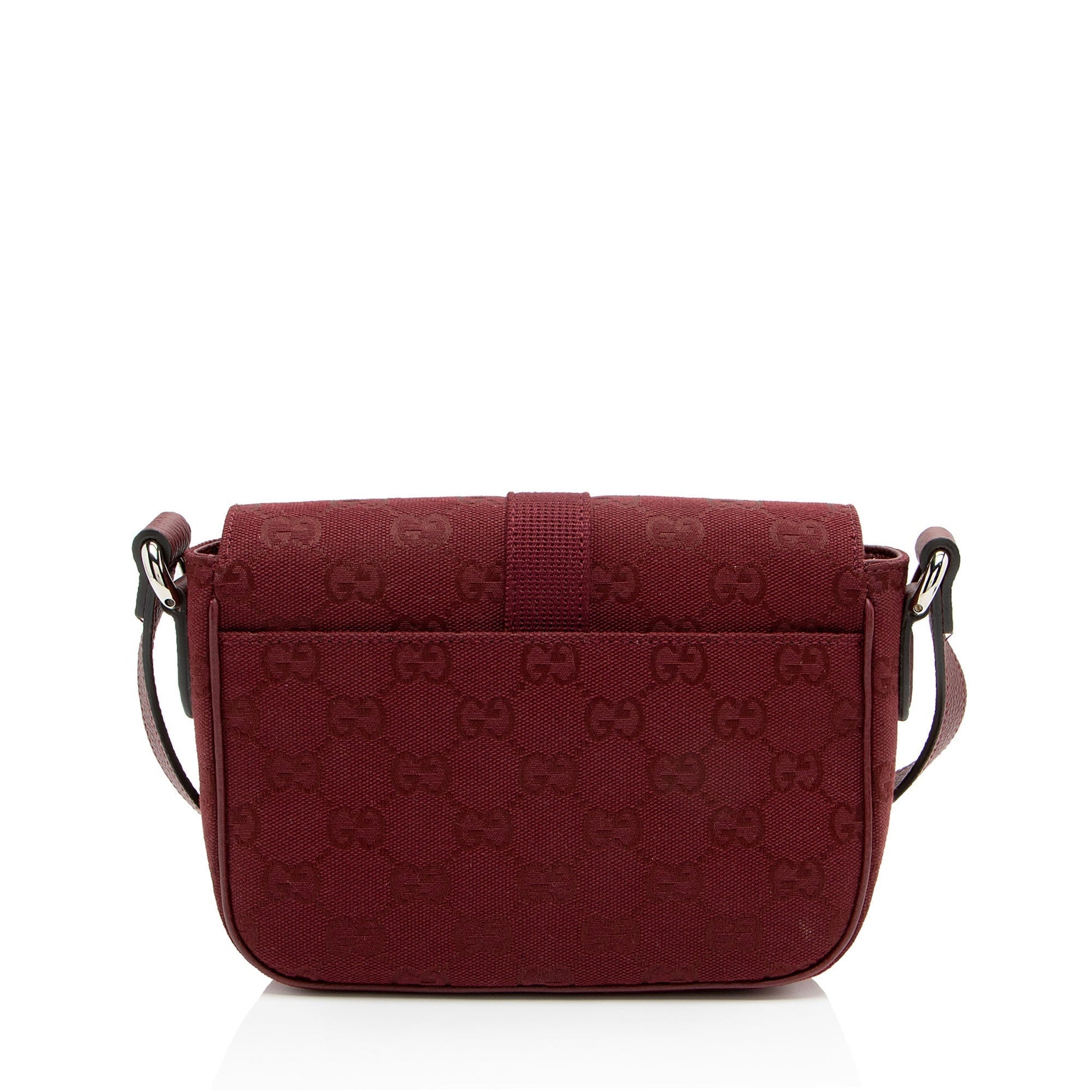 Gucci GG Web Buckle Canvas Mini Crossbody Bag