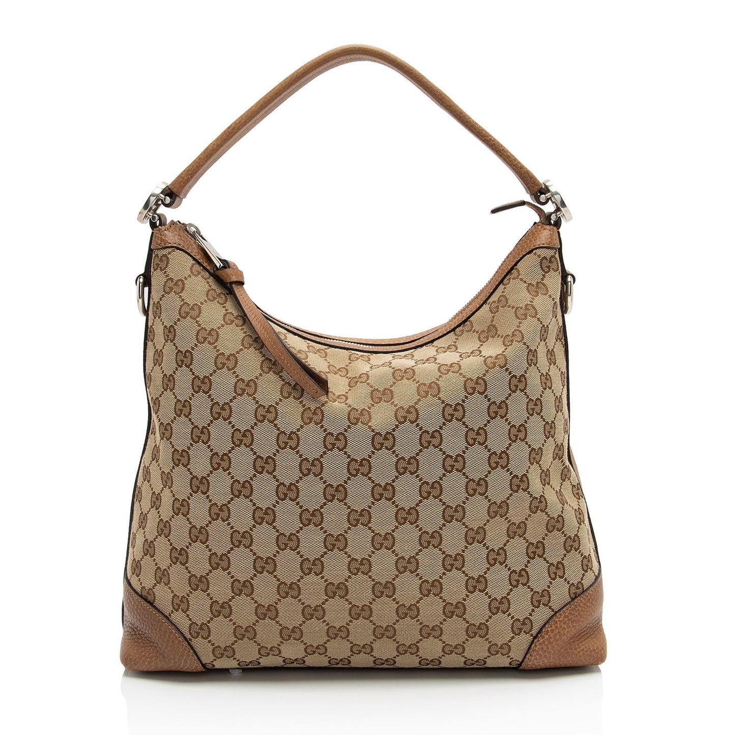 Gucci GG Miss GG SHF-I0Oz6e Leather Canvas Brown Beige Shoulder Bag