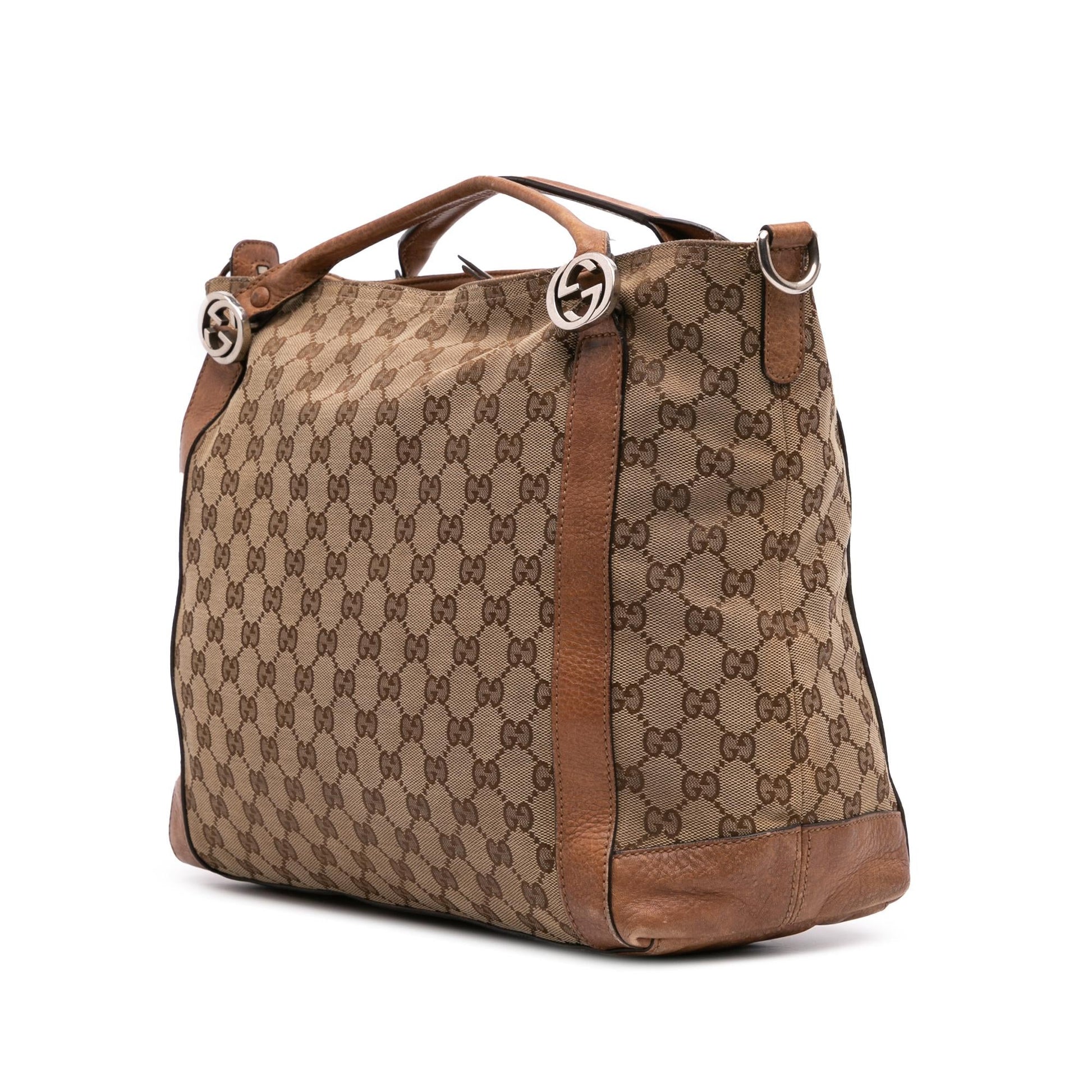 Gucci GG Miss GG Canvas Brown Satchel Bag