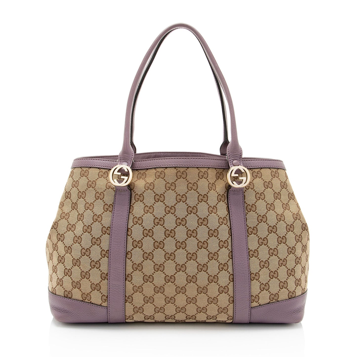 Gucci GG Miss GG SHF-yLtJuh Leather Canvas Beige Tote Bag