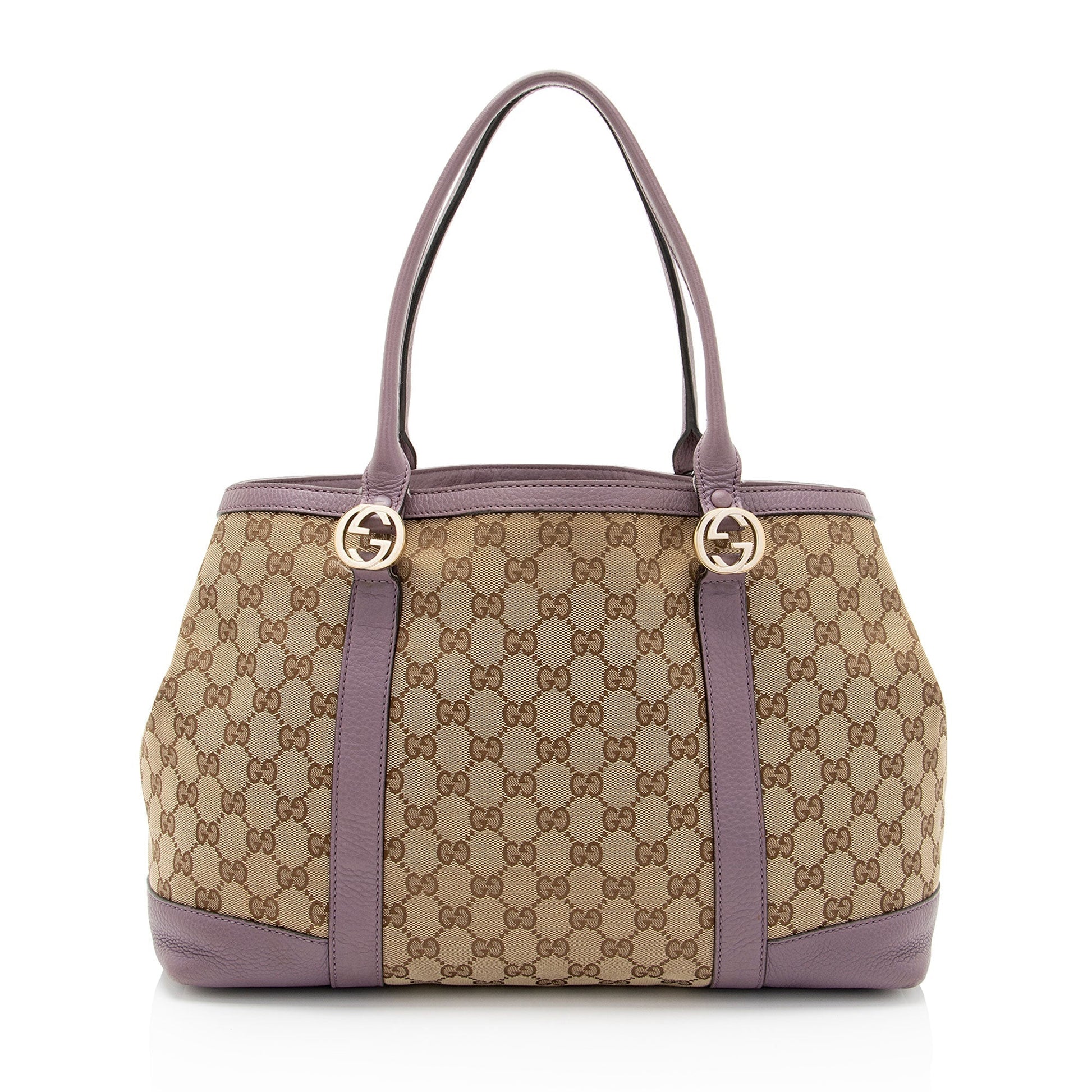 Gucci GG Miss GG SHF-yLtJuh Leather Canvas Beige Tote Bag