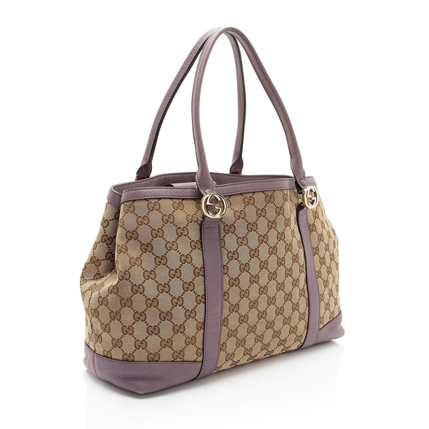 Gucci GG Miss GG SHF-yLtJuh Leather Canvas Beige Tote Bag